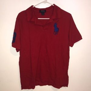 Polo Ralph Lauren red & blue youth polo shirt